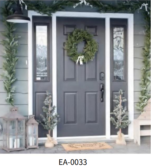 Décoration de porte d'entrée de Noël