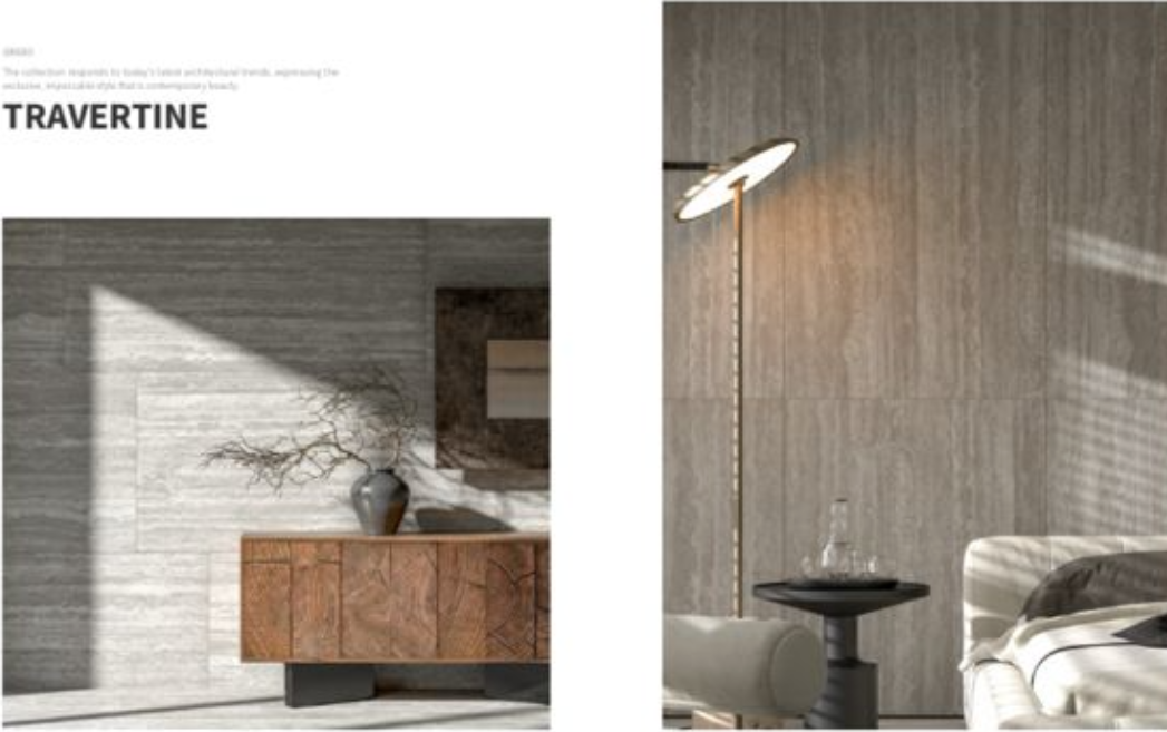 Carrelage effet Travertin