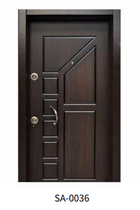 Porte d'entrée blindée en acier SA-0036