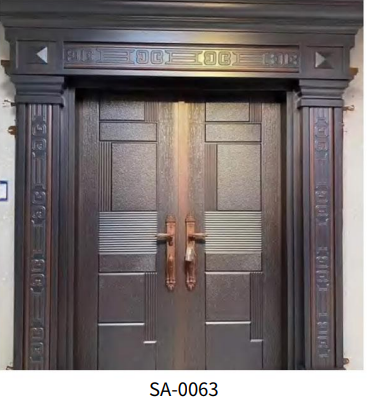 Porte d'entrée blindée double battant SA-0063