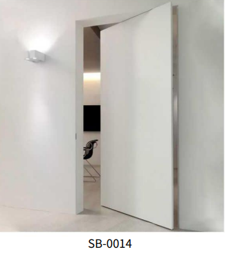 Porte pivotante moderne blanche