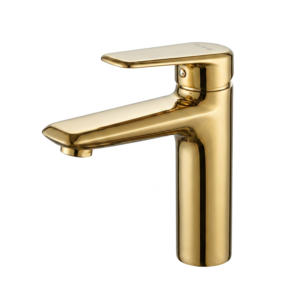 Mitigeur lavabo monocommande doré CT5532J