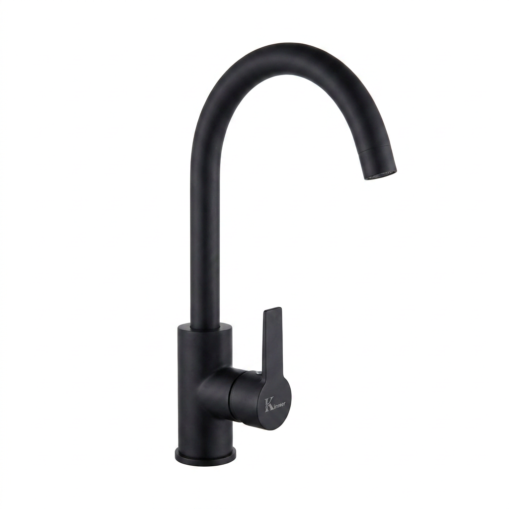 Mitigeur de cuisine flexible noir mat GM4450A