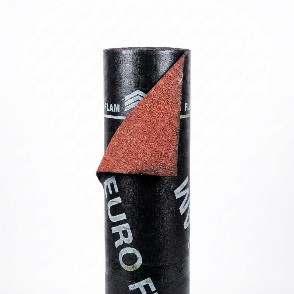 Membrane d'étanchéité bitumineuse EURO FLAM (granulats rouges)
