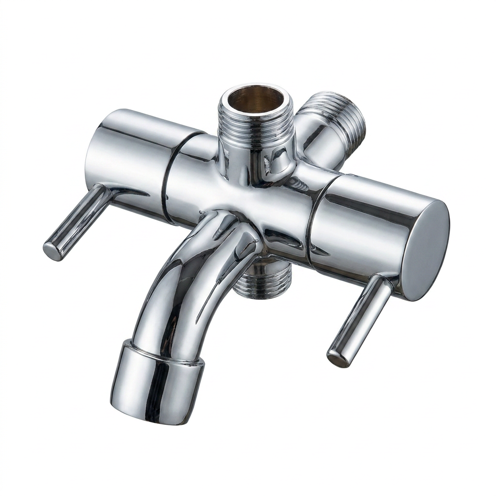 Robinet d'arrêt double multifonction