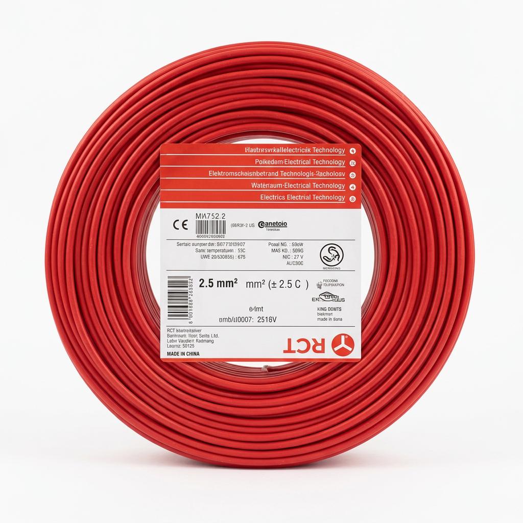 Câble électrique RCT 2.5 mm² (Rouge)