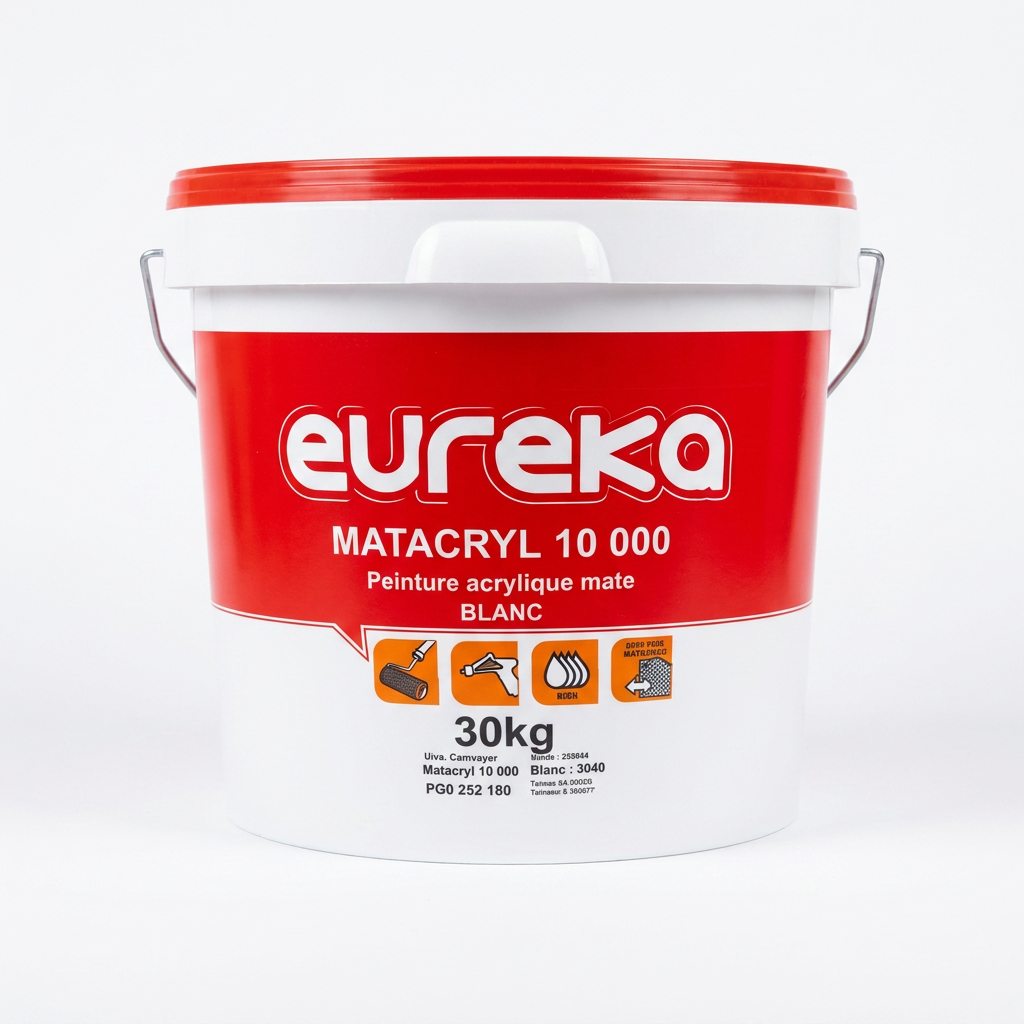 Peinture Acrylique Mate Eureka Matacryl 10 000 Blanc 30kg