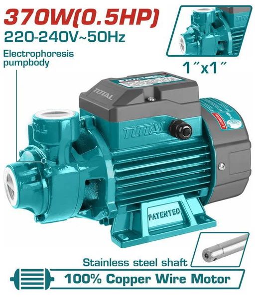 TOTAL Pompe à eau 0.5HP TWP13706 - Photo 4