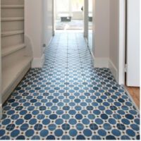 Carrelage grès cérame effet carreau ciment Caprice Deco Colours Sapphire 20x20 cm Bleu - Mat - boîte de 1 m2 - Photo 2