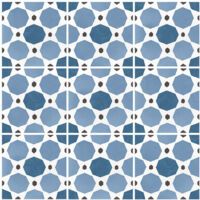 Carrelage grès cérame effet carreau ciment Caprice Deco Colours Sapphire 20x20 cm Bleu - Mat - boîte de 1 m2 - Photo 4