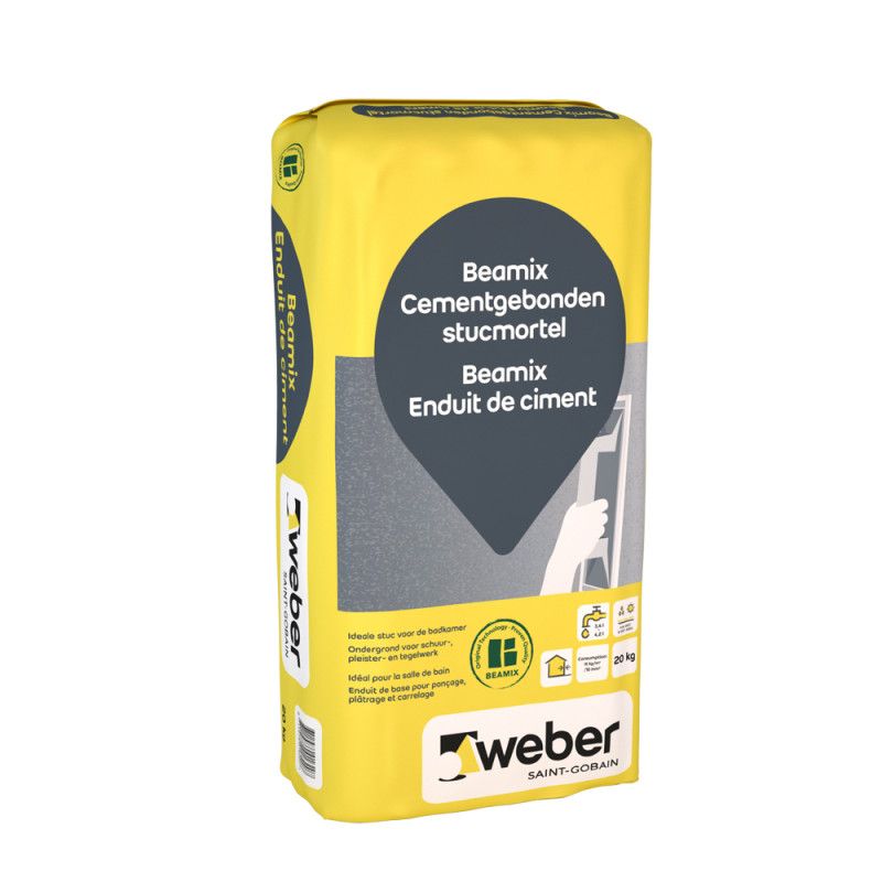 Enduit de ciment 20 kg Weber Beamix